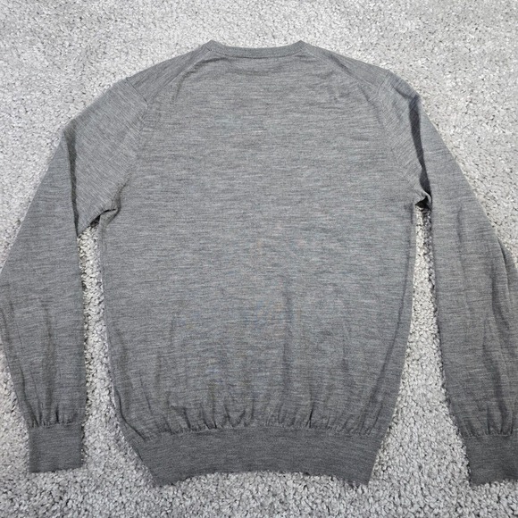Suitsupply‎ Sweater Mens Extra Large Gray Pullover Sweatshirt Merino Wool Casual - Picture 9 of 13